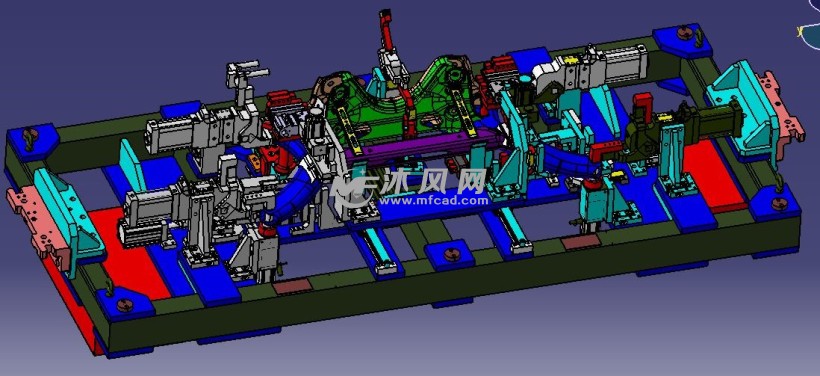 后副車架焊裝夾具機械加工圖紙解析與設計要點